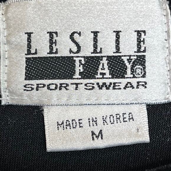 Vintage Leslie Fay Sportswear Womens Velvet Tunic Medium Black Button Front - Picture 4 of 6